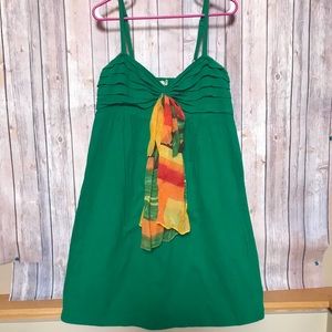 Anthropologie Green Dress Summer Wedding Sz 12🏝❤️